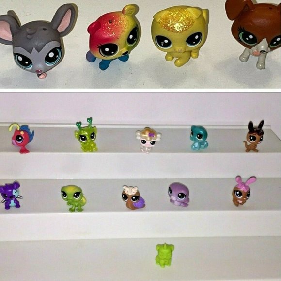 Random 16 Littlest LPS Pet Shop Mini Scale Pet Figures 1 inch Toy s - Picture 1 of 4